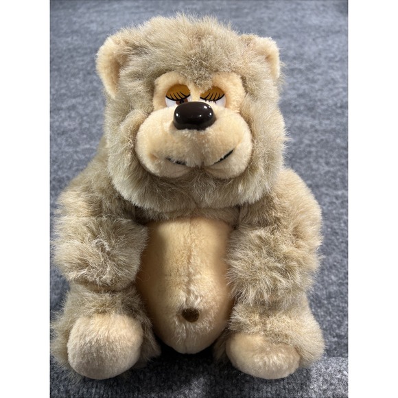 Other - Vintage 1984 Animal Toy Imports Chunky Pot-Belly Bear Plush 11"